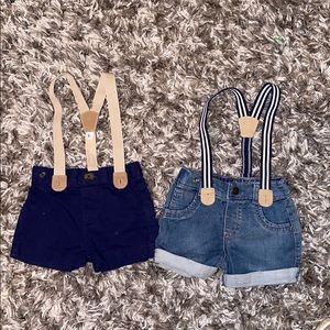 PREBUNDLED - Set of shorts with suspenders